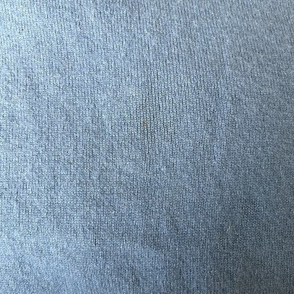 UNIQLO 100% Cashmere 3D Knit seamless chambray blue turtleneck sweater SIZE XS - Picture 3 of 6